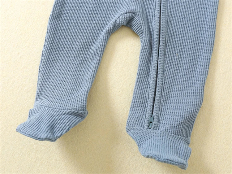 Organic Cotton Baby Rompers Long-Sleeve Pyjamas Sleep Suits Onesie