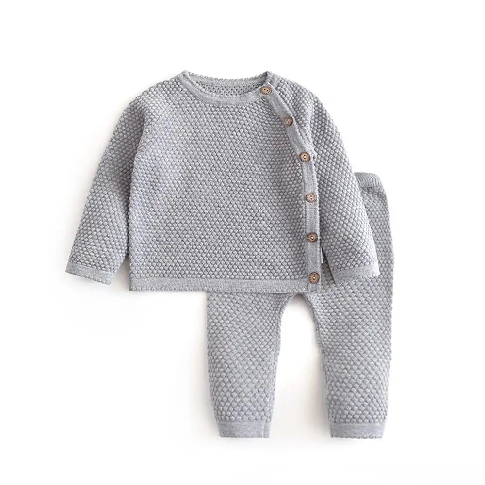Casual Knitted Two Piece Set