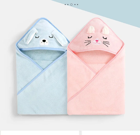 Soft Baby Hooded Animal Bath Towel