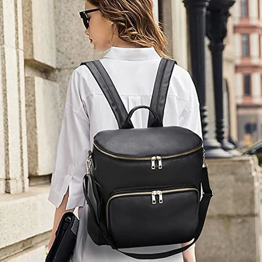 Leather Diaper Bag Backpack – With Accessories