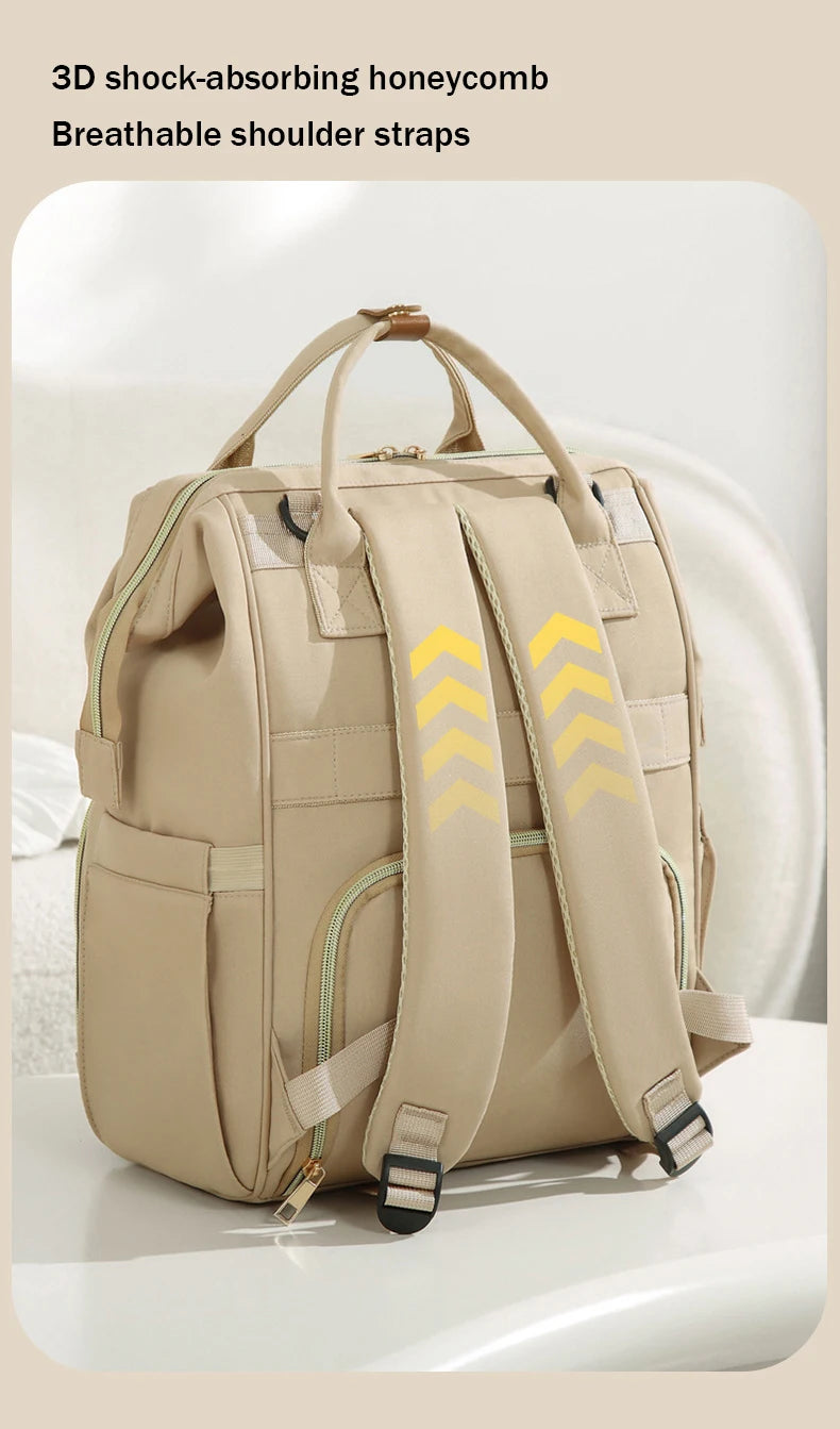 Multifunctional Waterproof Backpack Diaper Bag