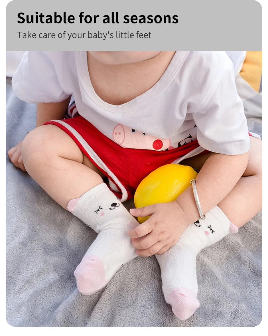 5 Pairs Ankle Toddler Socks Cotton Kids Socks – Soft & Durable