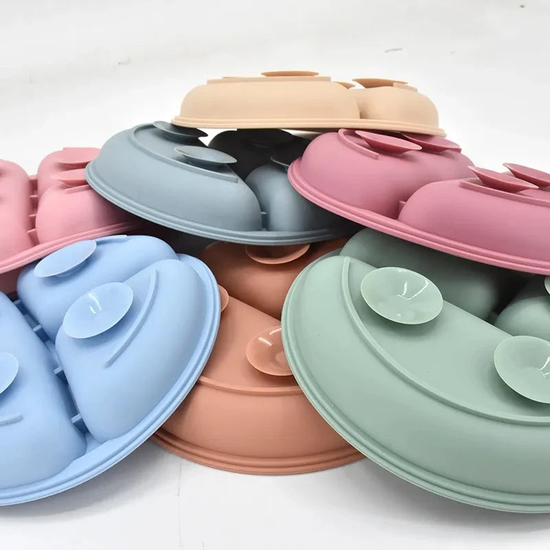 Silicone Baby Dinnerware 3 Piece Set – Suction, Safe, Non-Toxic, Easy to Clean