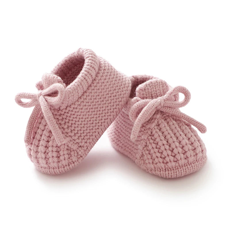 Knitted Baby Booties Shoes