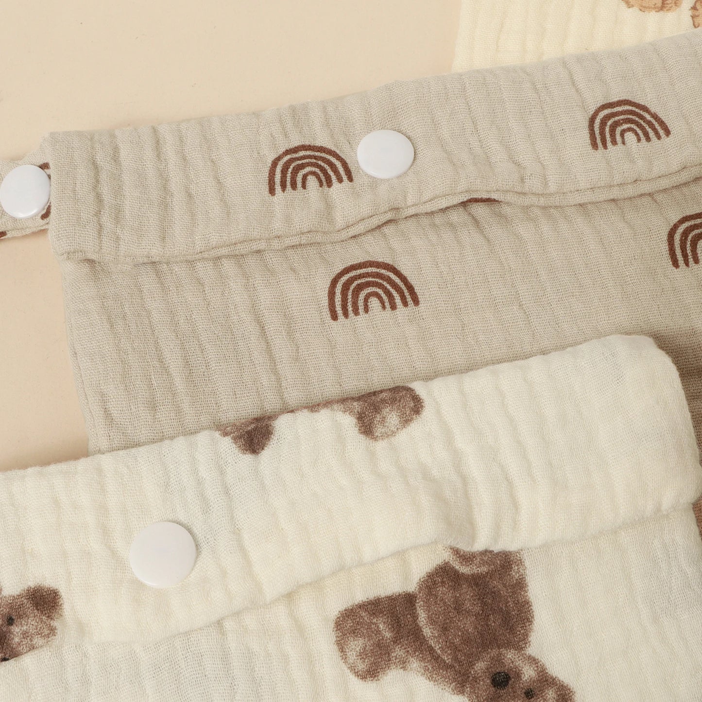 100% Cotton Foldable Single Pocket Diaper Storage Bag