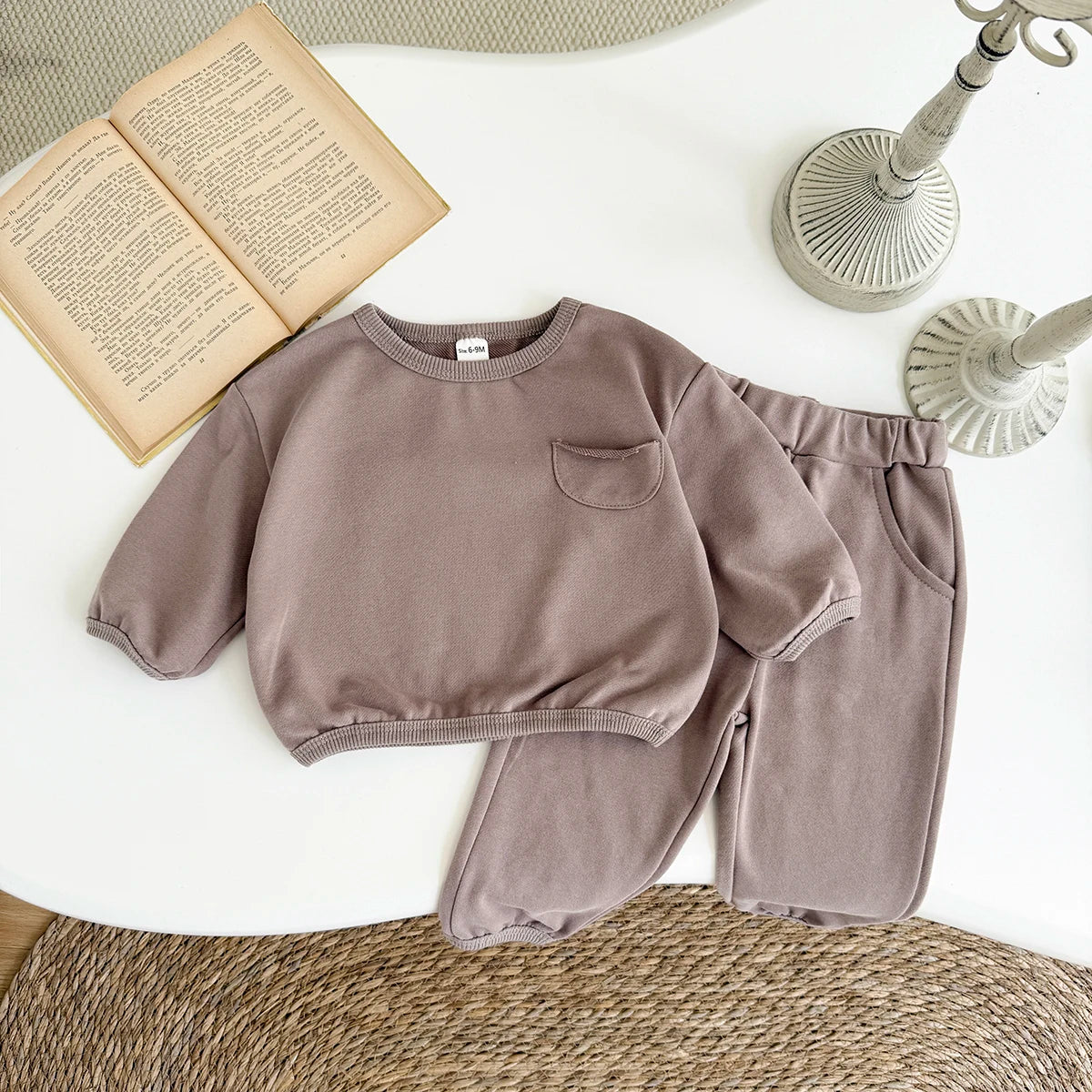 New York Style Sweatshirt & Jogger Pants Set 2 Piece