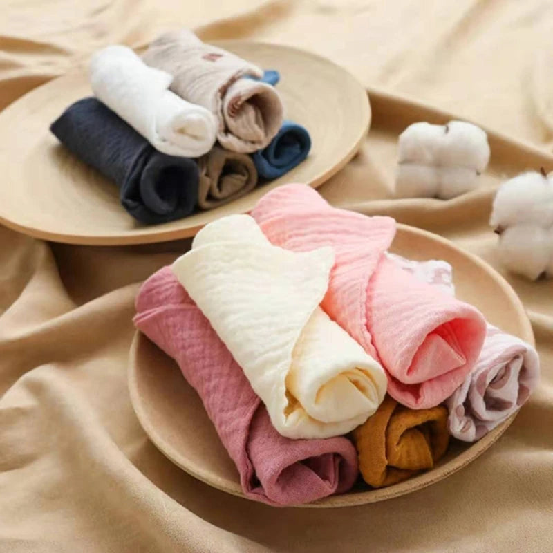 Cotton Square Burp Cloth 5-Piece Set