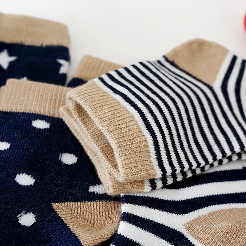 5 Pairs Ankle Toddler Socks Cotton Kids Socks – Soft & Durable