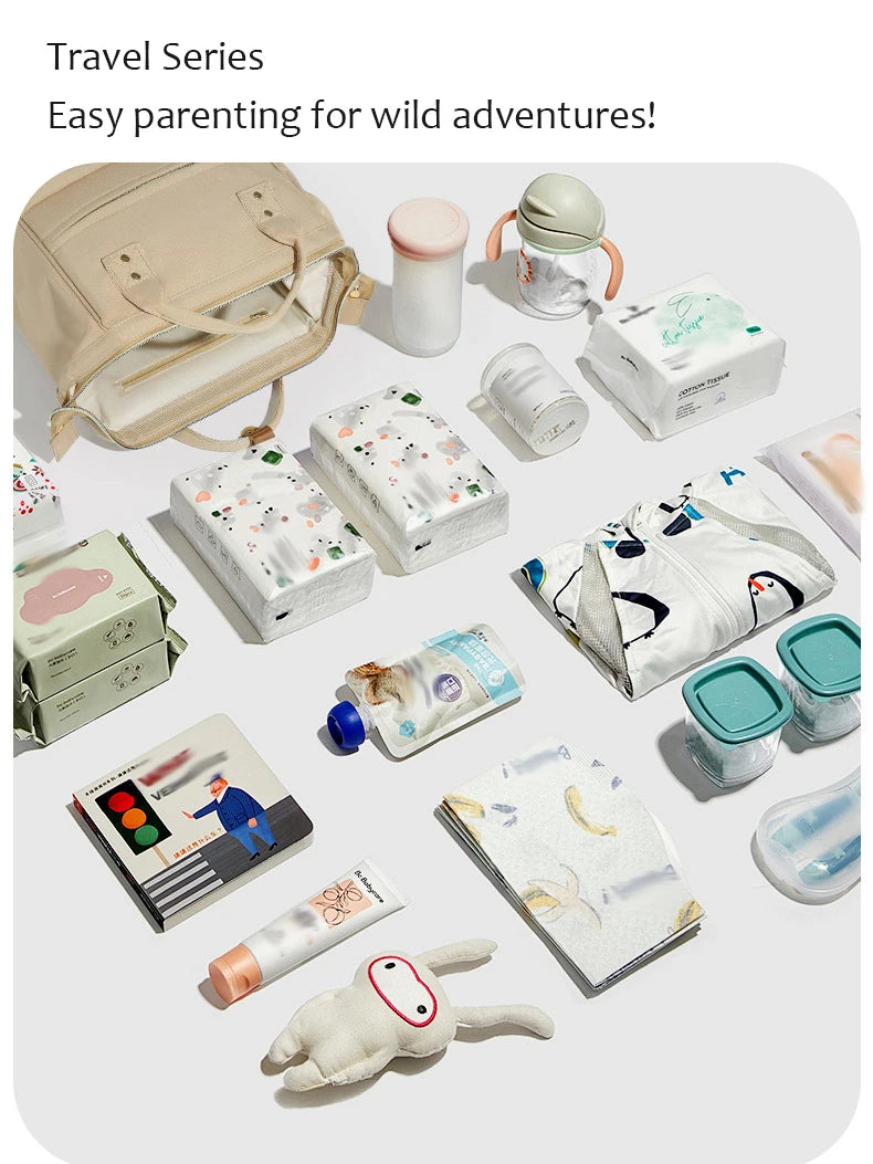 Multifunctional Waterproof Backpack Diaper Bag