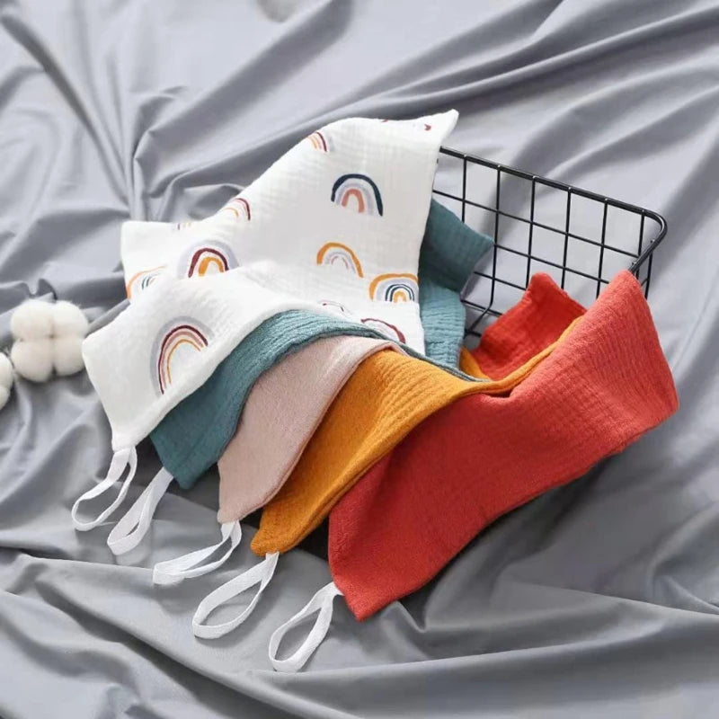 Cotton Square Burp Cloth 5-Piece Set