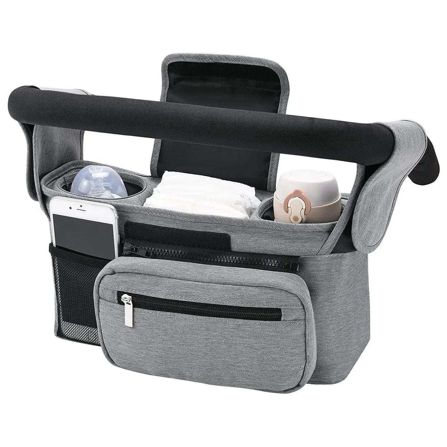 Stroller Caddy Phone and Bottle Holder Accessories