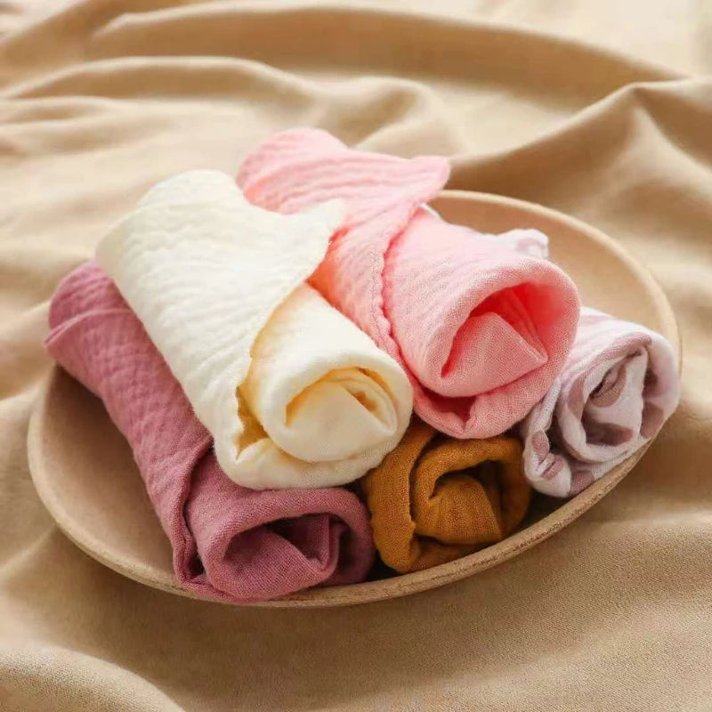 Cotton Square Burp Cloth 5-Piece Set