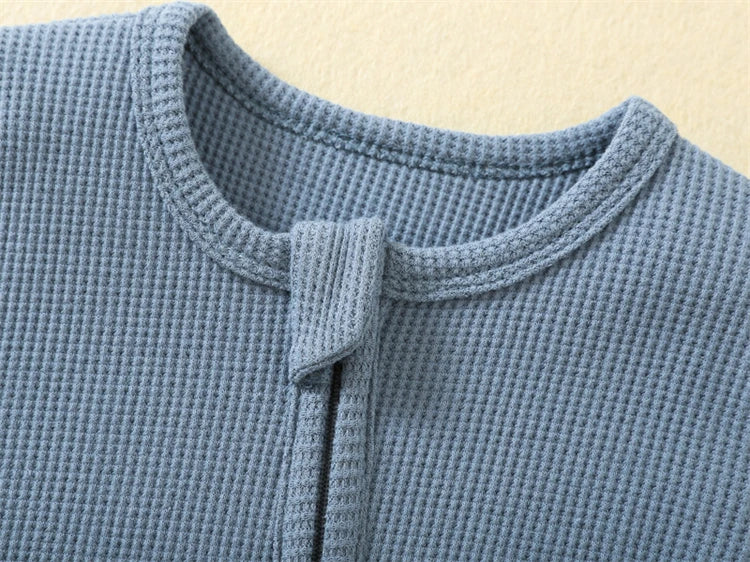 Organic Cotton Baby Rompers Long-Sleeve Pyjamas Sleep Suits Onesie