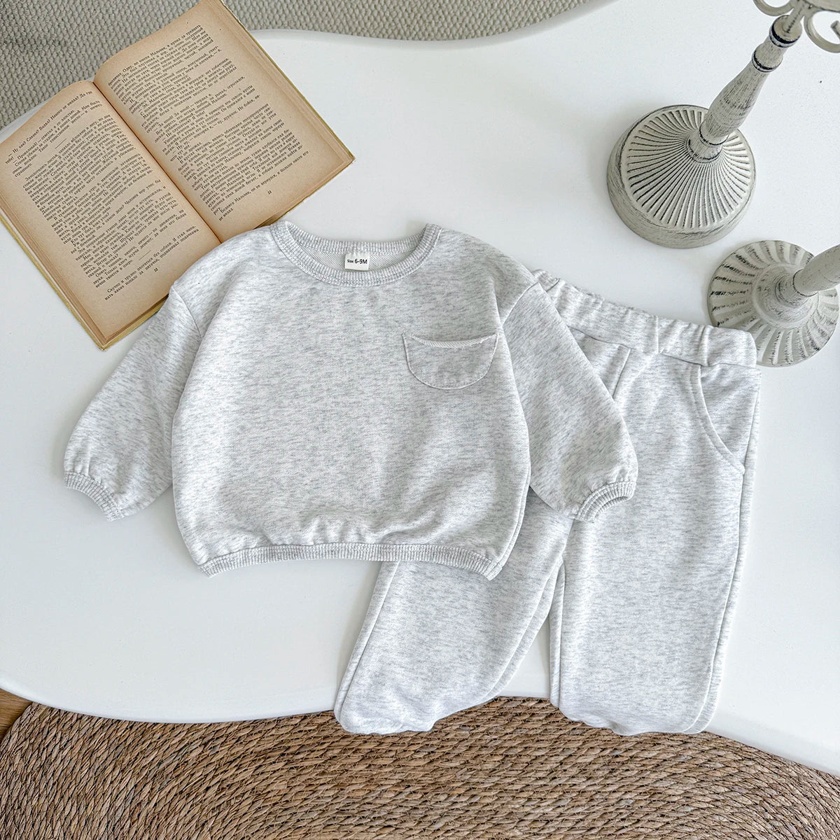 New York Style Sweatshirt & Jogger Pants Set 2 Piece