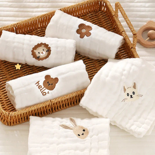Cotton Baby Burp Cloth & Washcloth