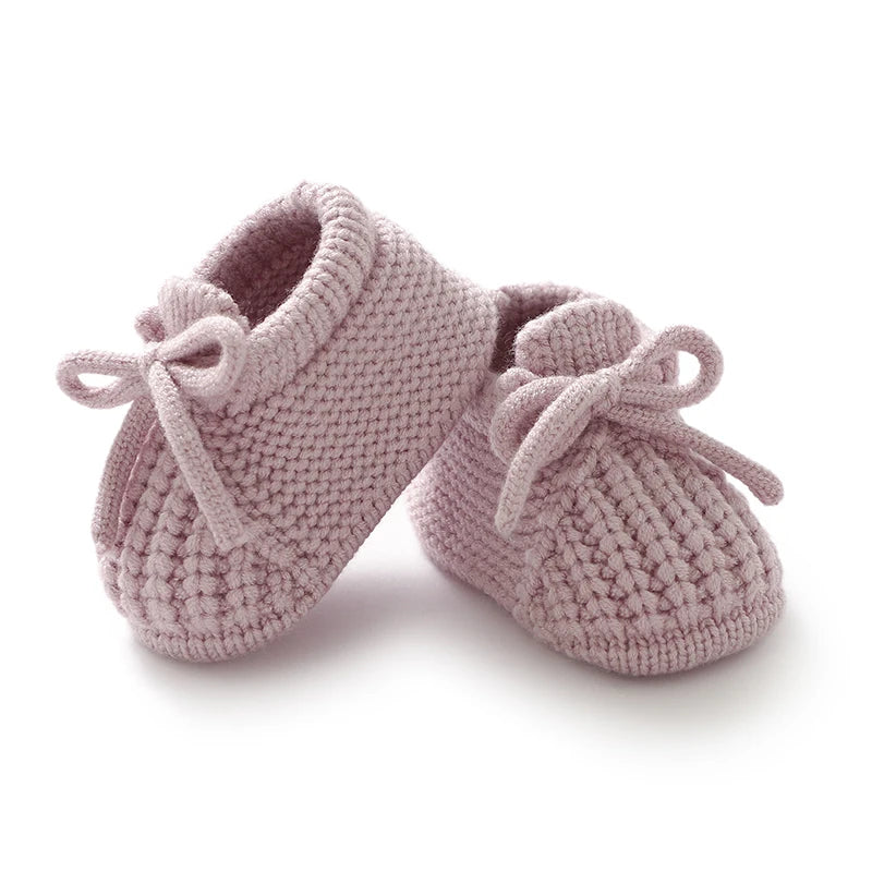 Knitted Baby Booties Shoes