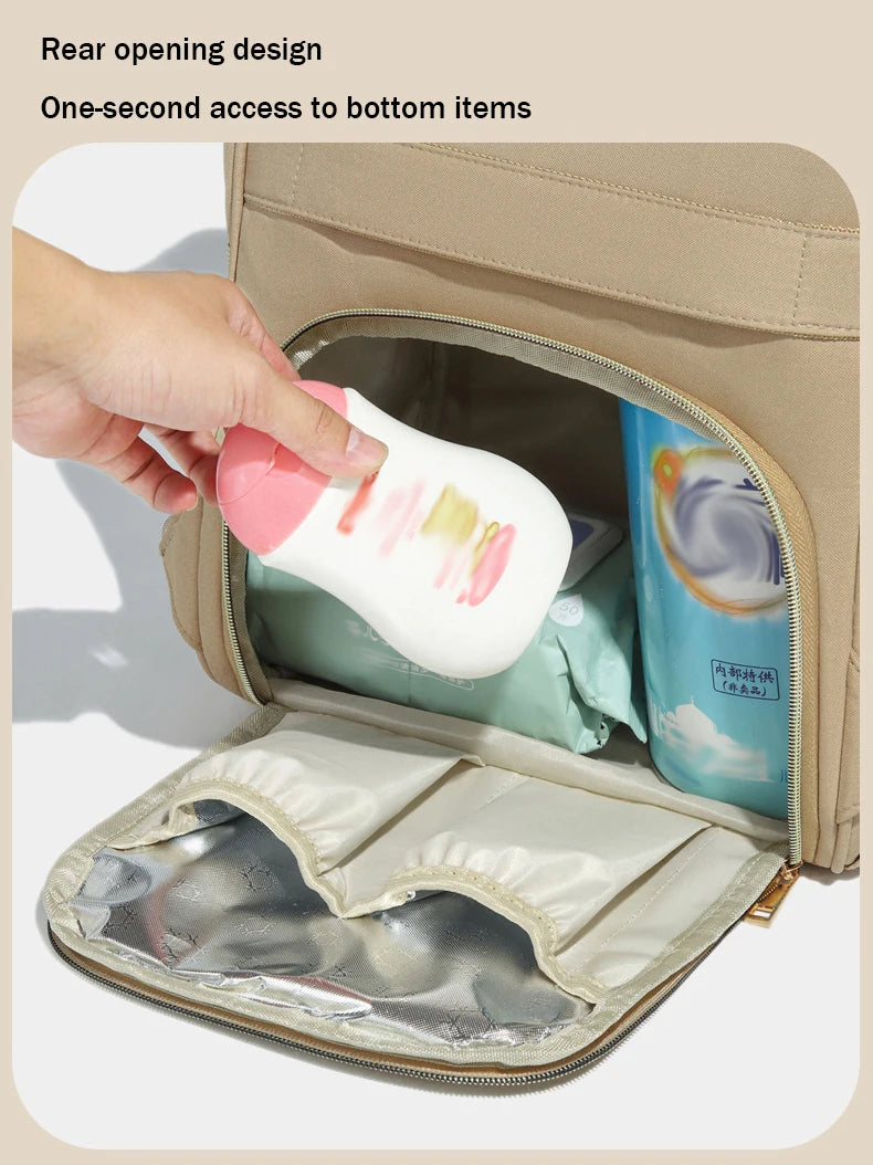 Multifunctional Waterproof Backpack Diaper Bag