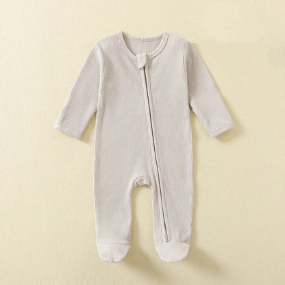 Organic Cotton Baby Rompers Long-Sleeve Pyjamas Sleep Suits Onesie