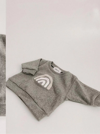 Soft Cotton Two piece Set- Long-Sleeved Sweatshirts+Pants
