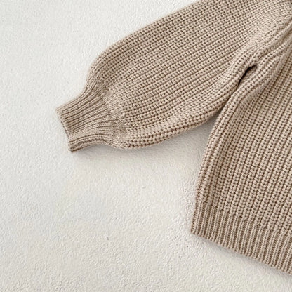 Soft 100% Cotton Ruffle Collar Knitted Button Cardigan