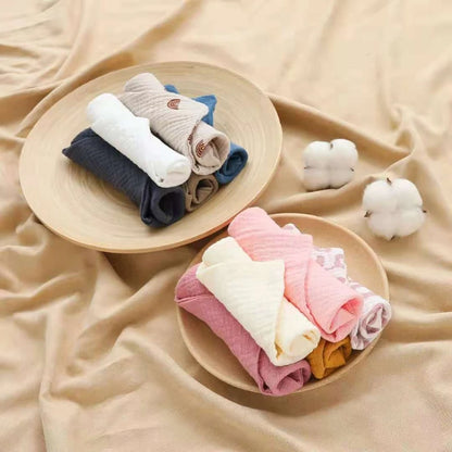 Cotton Square Burp Cloth 5-Piece Set