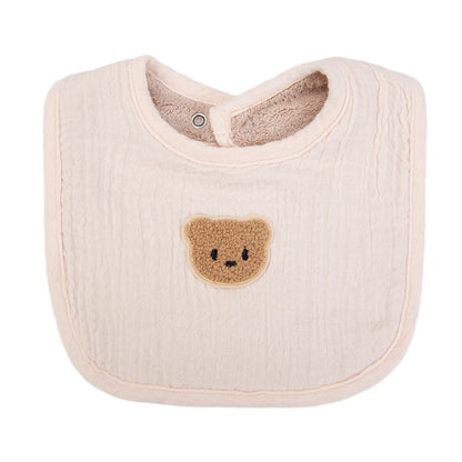 Muslin Cotton U-Absorbent Linen Baby Bib – Adorable Animal Print