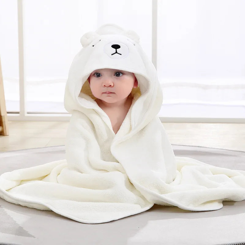 Soft Baby Hooded Animal Bath Towel