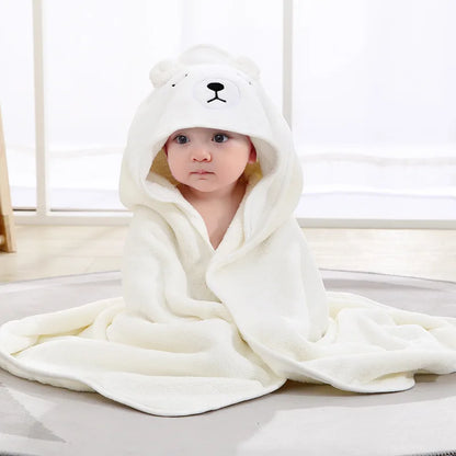 Soft Baby Hooded Animal Bath Towel