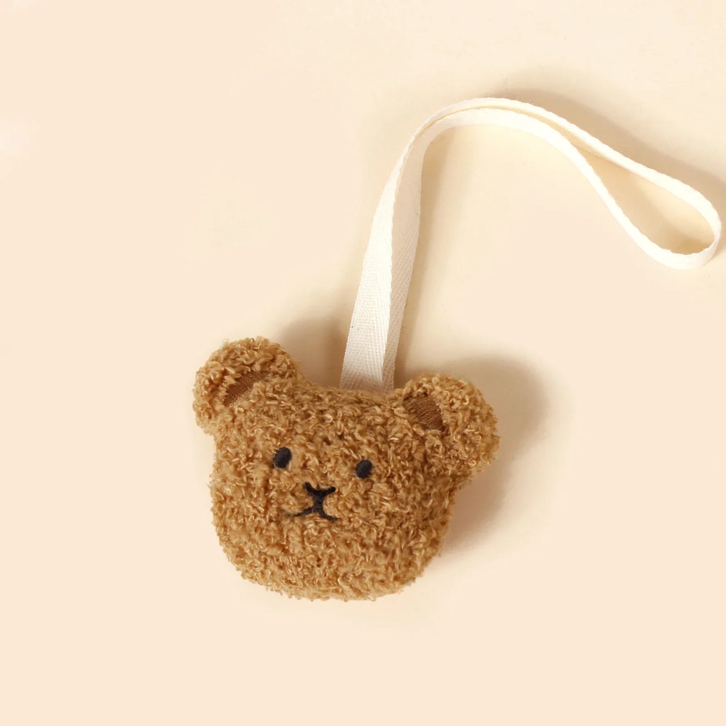 Baby Teddy Velvet Pacifier Clip