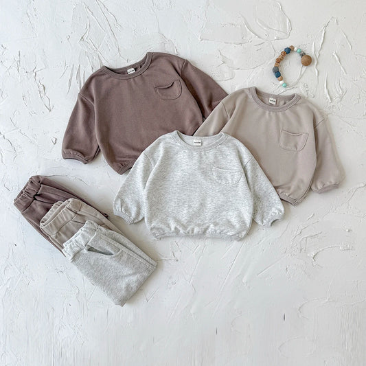 New York Style Sweatshirt & Jogger Pants Set 2 Piece