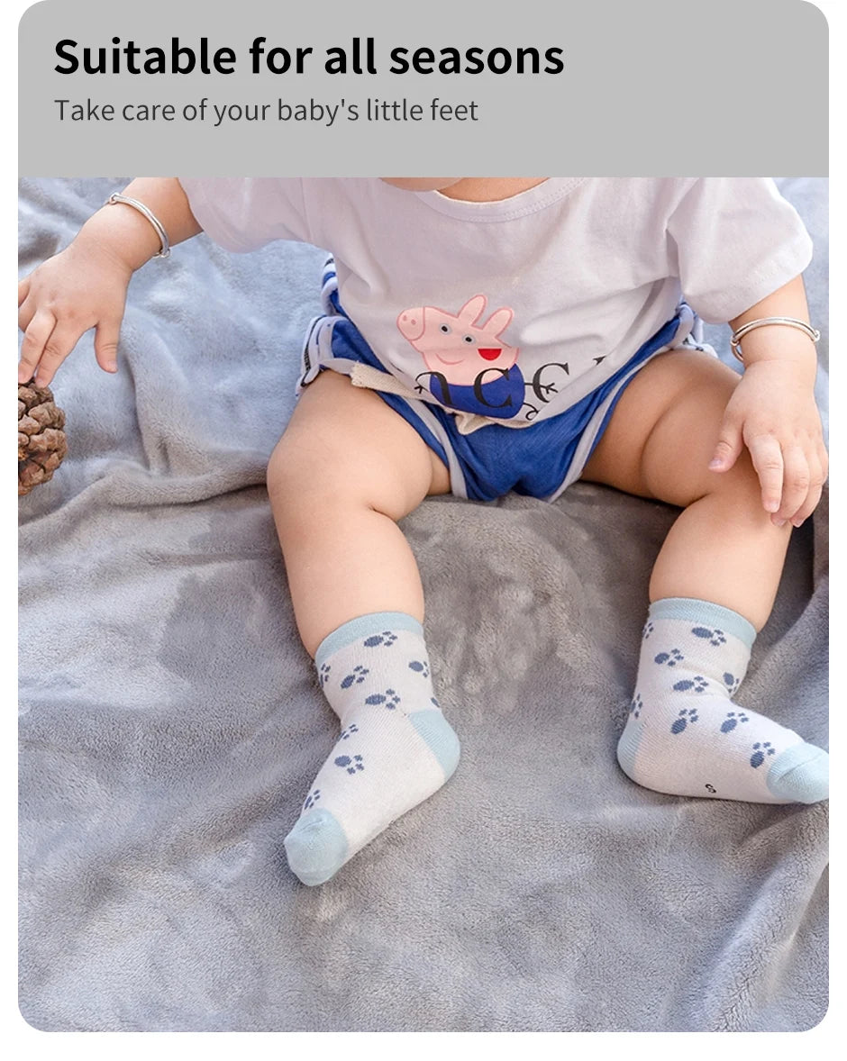 5 Pairs Ankle Toddler Socks Cotton Kids Socks – Soft & Durable