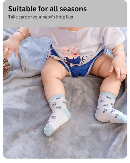 5 Pairs Ankle Toddler Socks Cotton Kids Socks – Soft & Durable