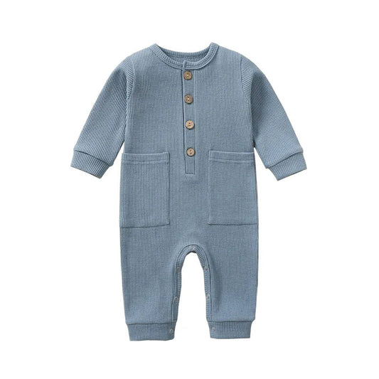 Cotton Long Sleeve Romper
