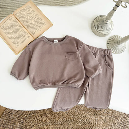 New York Style Sweatshirt & Jogger Pants Set 2 Piece