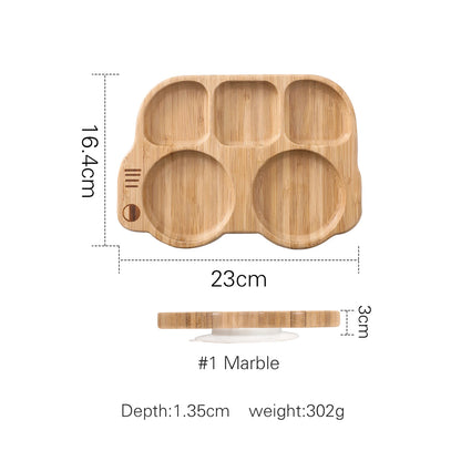 Baby Bamboo & Silicone Dinnerware Set