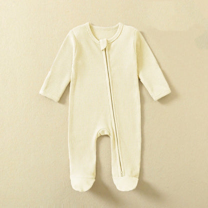 Organic Cotton Baby Rompers Long-Sleeve Pyjamas Sleep Suits Onesie