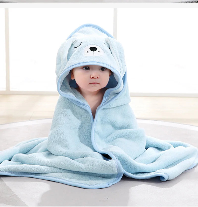Soft Baby Hooded Animal Bath Towel