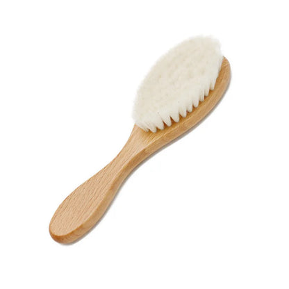 Natural Wooden & Wool Hairbrush Set