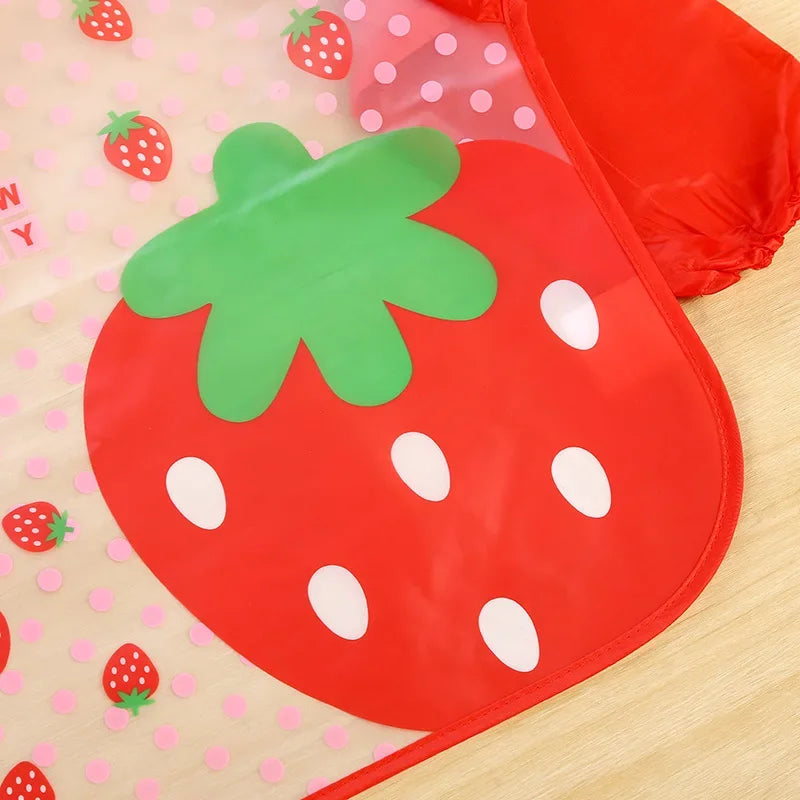 Full Sleeve Waterproof Cartoon Baby Bib – Cute, Easy-Clean, and Comfortable