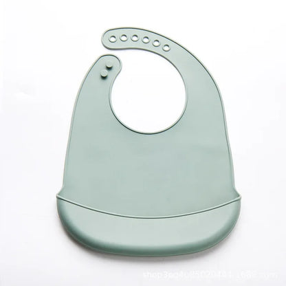 Adjustable Waterproof Silicone Baby Bib