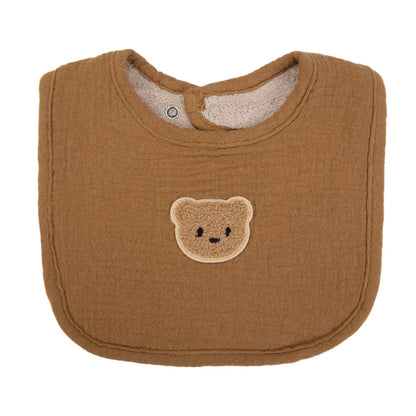 Muslin Cotton U-Absorbent Linen Baby Bib – Adorable Animal Print