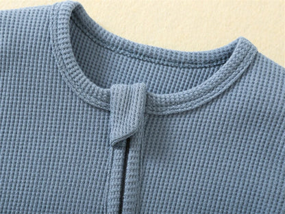 Organic Cotton Baby Rompers Long-Sleeve Pyjamas Sleep Suits Onesie