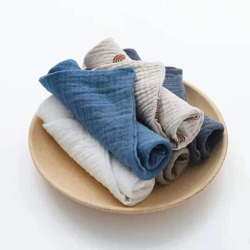 Cotton Square Burp Cloth 5-Piece Set