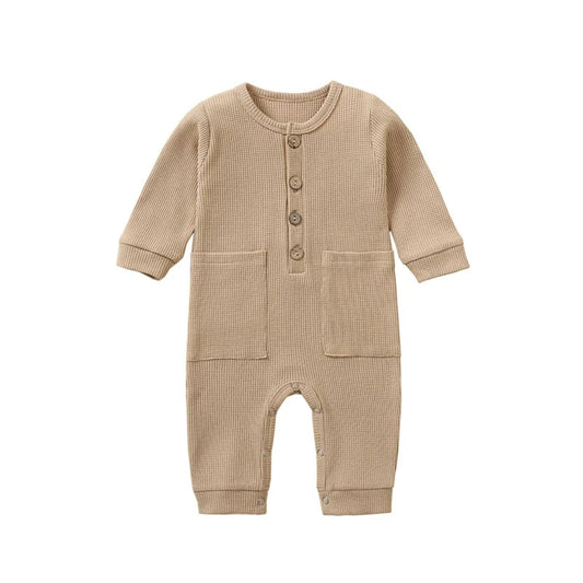 Cotton Long Sleeve Romper